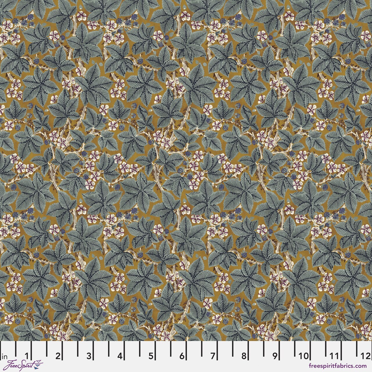 Bramble in Sunflower (pwwm056.sunflower) | Red House | The Original Morris & Co | Free Spirit